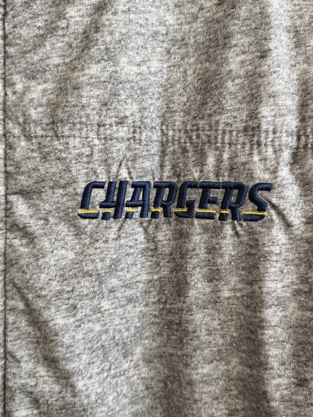 NFL Chargers Puffer Vest Medium Reversible Blue to Gray Full Zip G-111 - Picture 7 of 12